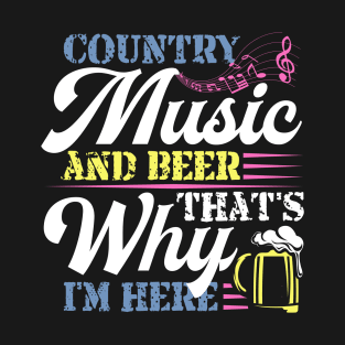 COUNTRY MUSIC AND BEER SARCASM GROUP SHIRT T-Shirt