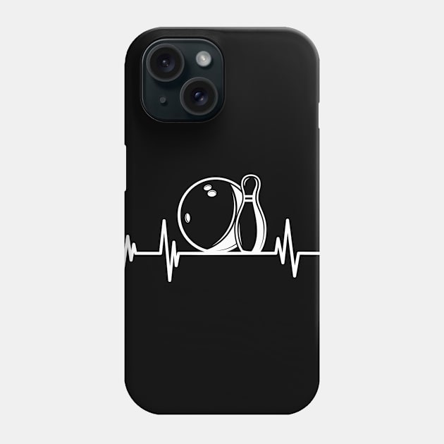 heartbeat bowling  player,bowling Birthday bowler lover Phone Case by mezy