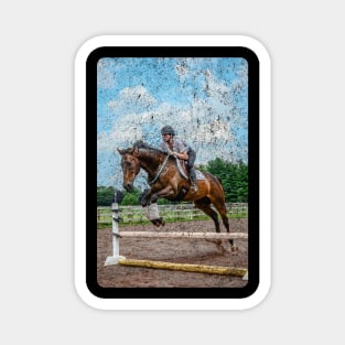 HORSE JUMPING Magnet