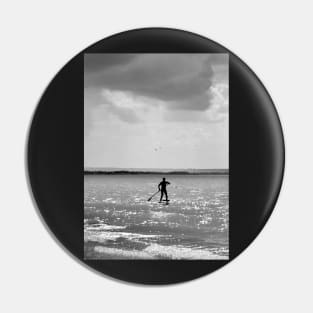 Lone Paddle Boarder Pin