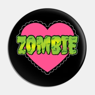 Zombie Heart Pin