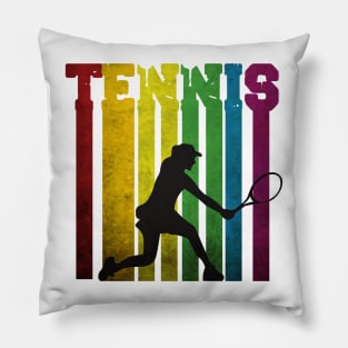 tennis vintage women gift Pillow