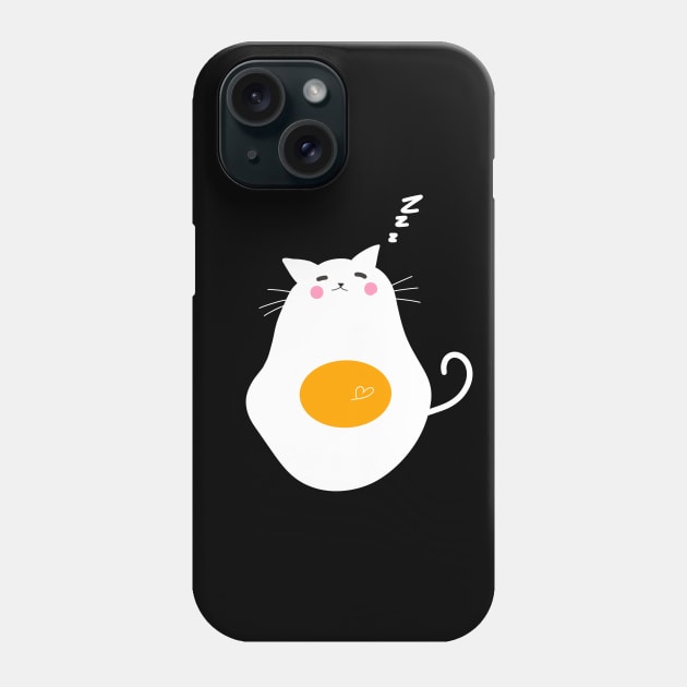 Cute Cat Egg Egg Lover Phone Case by William Edward Husband