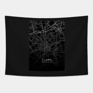 Essen Germany City Map dark Tapestry