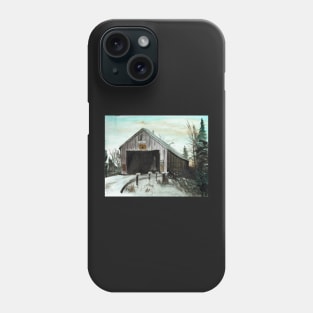 DIGDEGUASH RIVER #6 (Dumbarton covered bridge) Phone Case