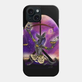 Zodiac Art Libra with Egyptian Spin Phone Case