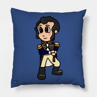 Chibi Stephen Decatur (Small Print) Pillow