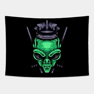 Alien Cops Tapestry