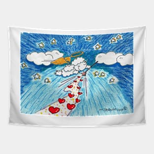 Angel of Love Lamb Tapestry