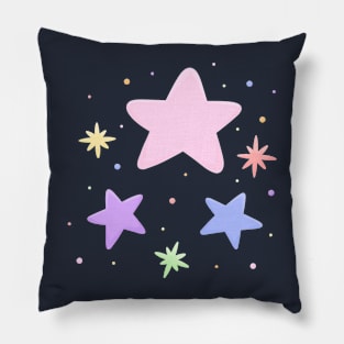 Pastel stars Pillow