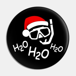 Scuba Diving Christmas / Scuba H2o H2o H2o Pin