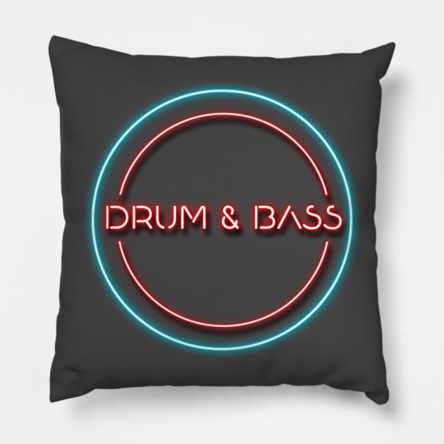 DRUM AND BASS Pillow by KIMIDIGI