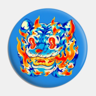 Frost Flame Tiger Pin