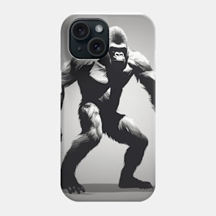 Gorilla Shadow Silhouette Anime Style Collection No. 162 Phone Case