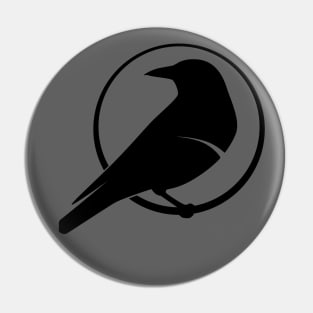 Broken Crow Underground Arts Logo Pin