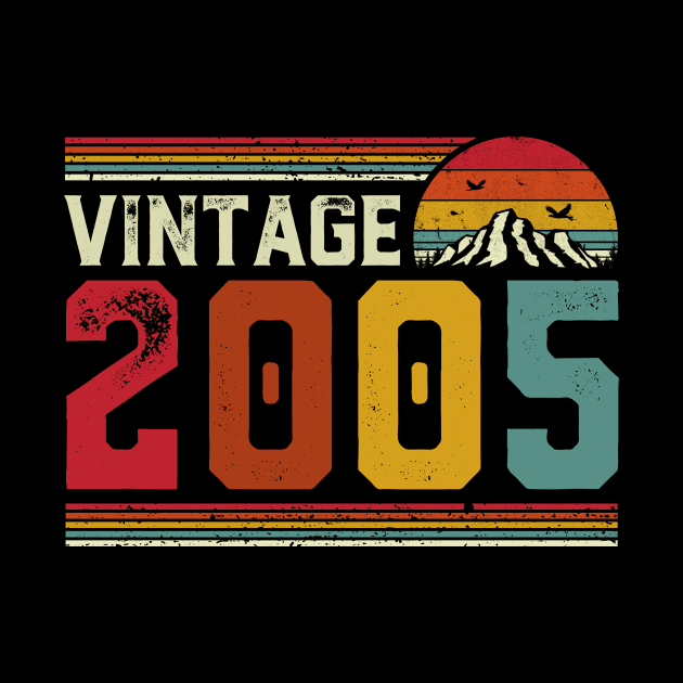 Vintage 2005 Birthday Gift Retro Style by Foatui