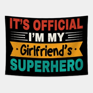 It’s Official I’m My Girlfriend's Superhero Tapestry