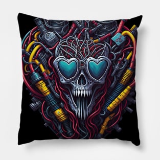 Cyborg Hearts Pillow