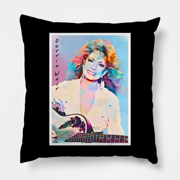 Poster Art DOTTIE WEST Pillow by Next And Stop