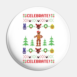 Five Nights At Freddy's Ugly Sweater Pin