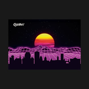 Quebec Outrun Neon Nights T-Shirt