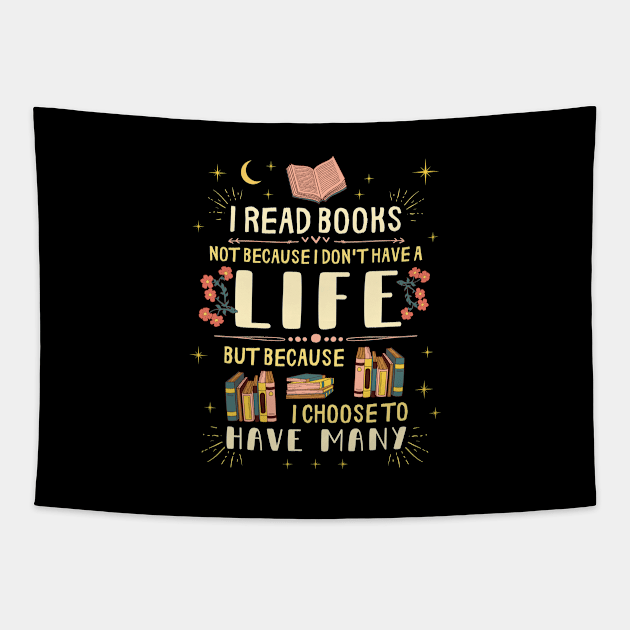 I Read Books Tapestry by codeclothes