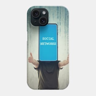 Social networks addiction Phone Case