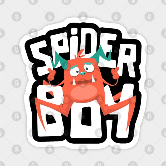 Halloween Spider Boy Magnet by JabsCreative