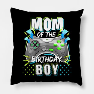 Mom Of The Birthday Boy Matching Video Gamer Birthday Party Pillow