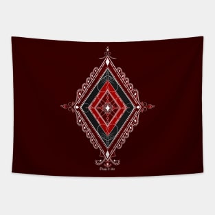 Delicate Ace of Diamonds Luxury Edition Tapestry