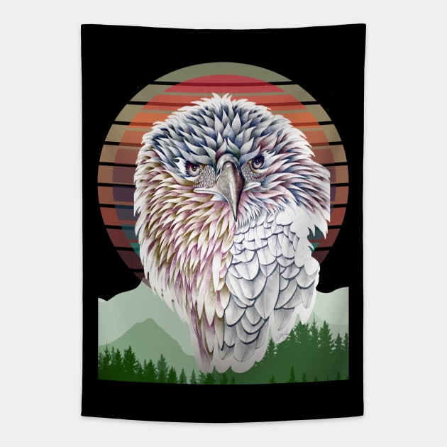 eagle's stare Tapestry by segismundoart