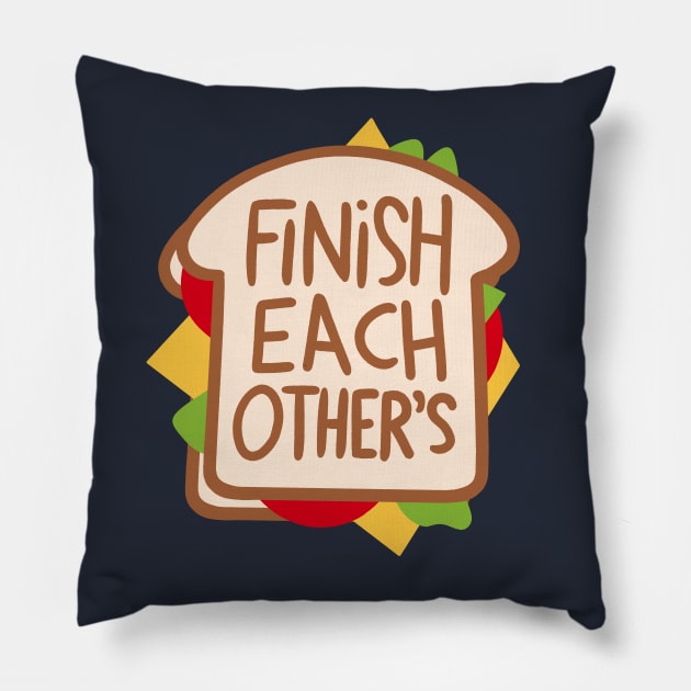 sandwiches Pillow by Fransisqo82