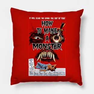 Classic Horror Movie Poster - How to Make a Monster Pillow