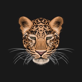 Hand-drawn portrait of a leopard T-Shirt