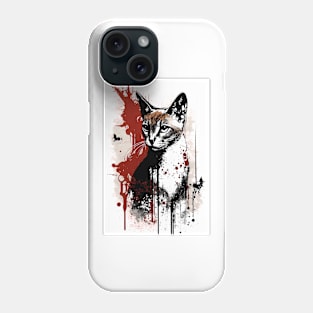 Abyssian Cat Portrait Phone Case