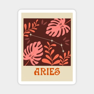 Abstract Aries Zodiac Magnet