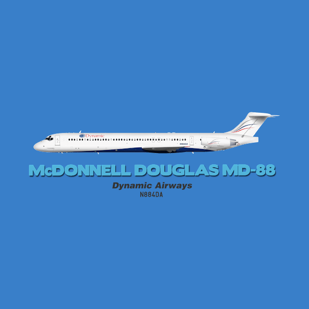 McDonnell Douglas MD-88 - Dynamic Airways by TheArtofFlying