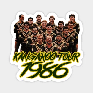 Retro Footy - KANGAROO TOUR 1986 Magnet