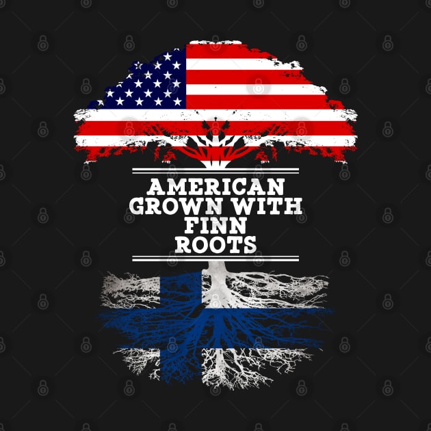 American Grown With Finn Roots - Gift for Finnish From Finland by Country Flags