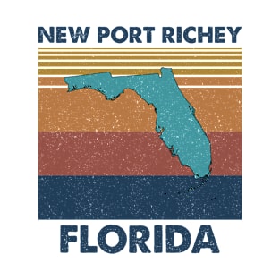 New Port Richey Florida Retro Vintage Clothing Men Women Custom T-Shirts Unique Graphic T-Shirt