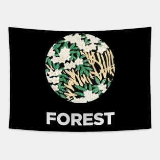 Forest Greenery Painting Tapestry