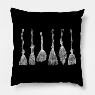 Witches Brooms Pillow