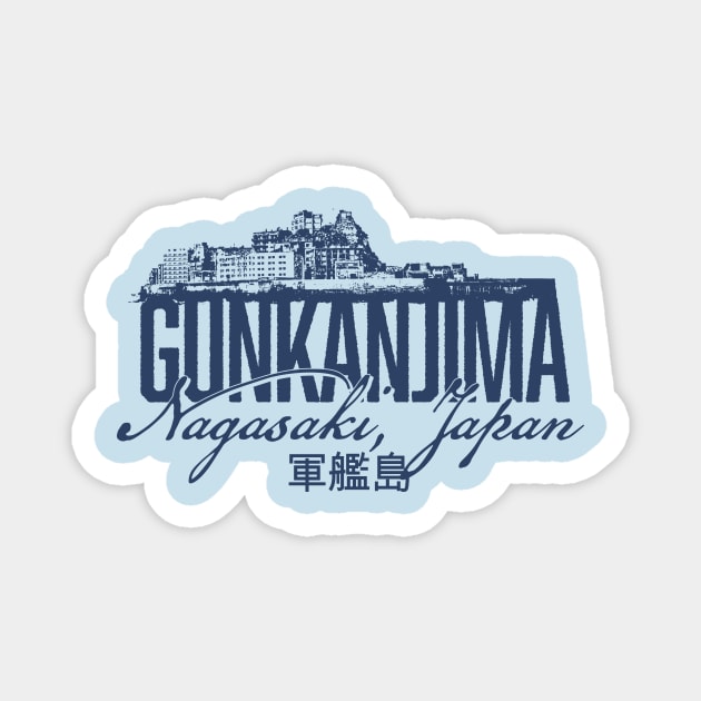 Hashima Island Magnet by MindsparkCreative