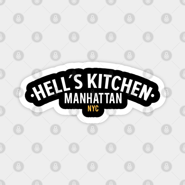 New York Manhattan Hell´s Kitchen - Hell´s Kitchen Logo - Hell´s Kitchen Style Magnet by Boogosh