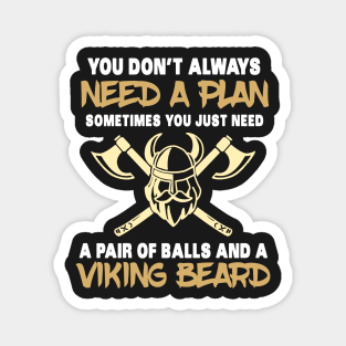 VIKING GIFT: Viking Beard Magnet