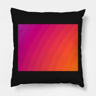 Purple - Hot Pink - Orange Color Gradient Pillow