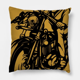 classic motorcycle Pillow