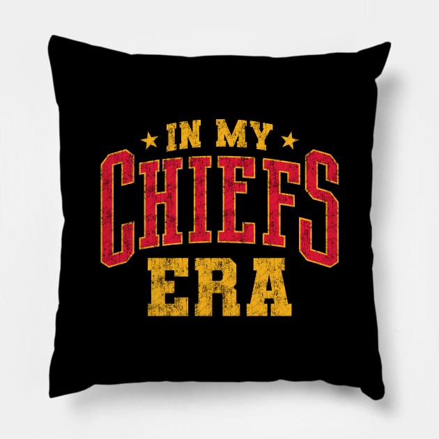 Vintage In My Chiefs Era Pillow by GraciafyShine