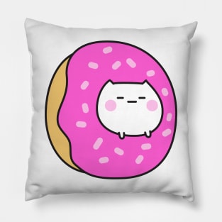 Mochi Cat In Donut Pillow