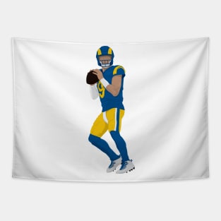 Football player in action Tapestry